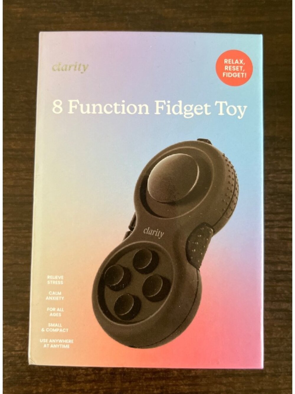 NIP Clarity 8 Function Fidget Toy Relieve Stress Calm Anxiety All Ages ADHD